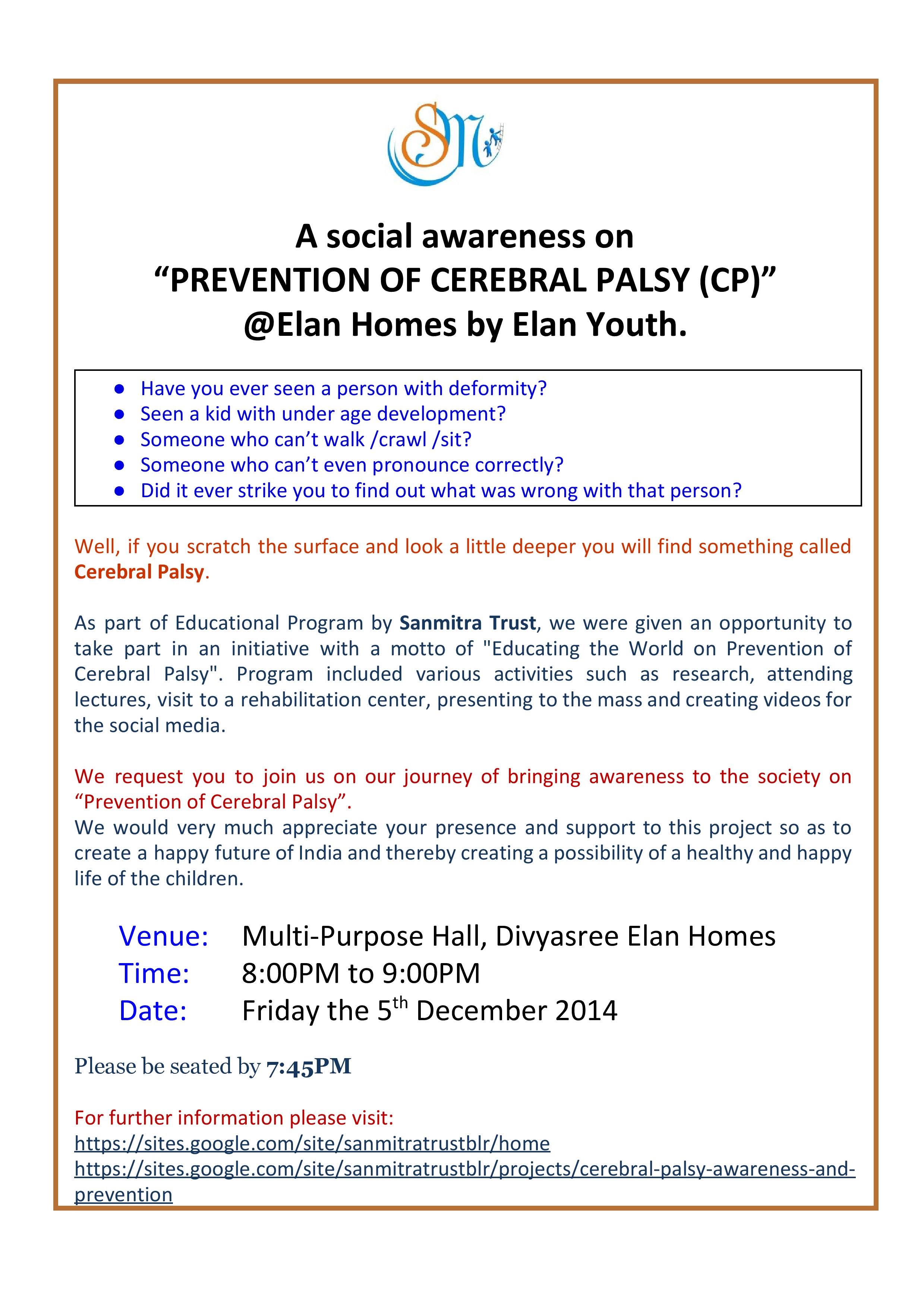 CP Awareness Event@Elan